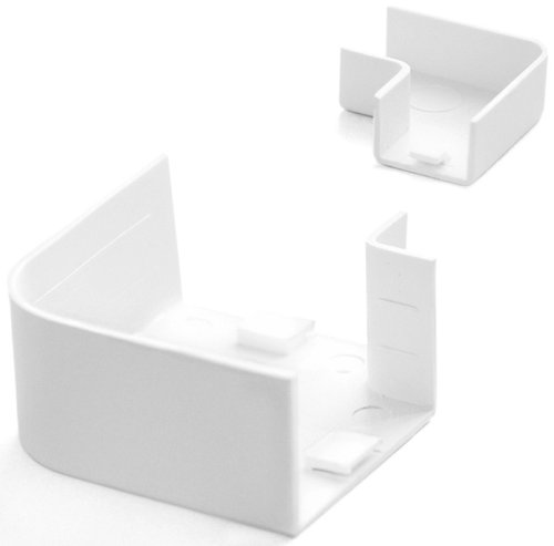 Угол плоский для кабель-канала Промрукав 40x40мм белый  картинка